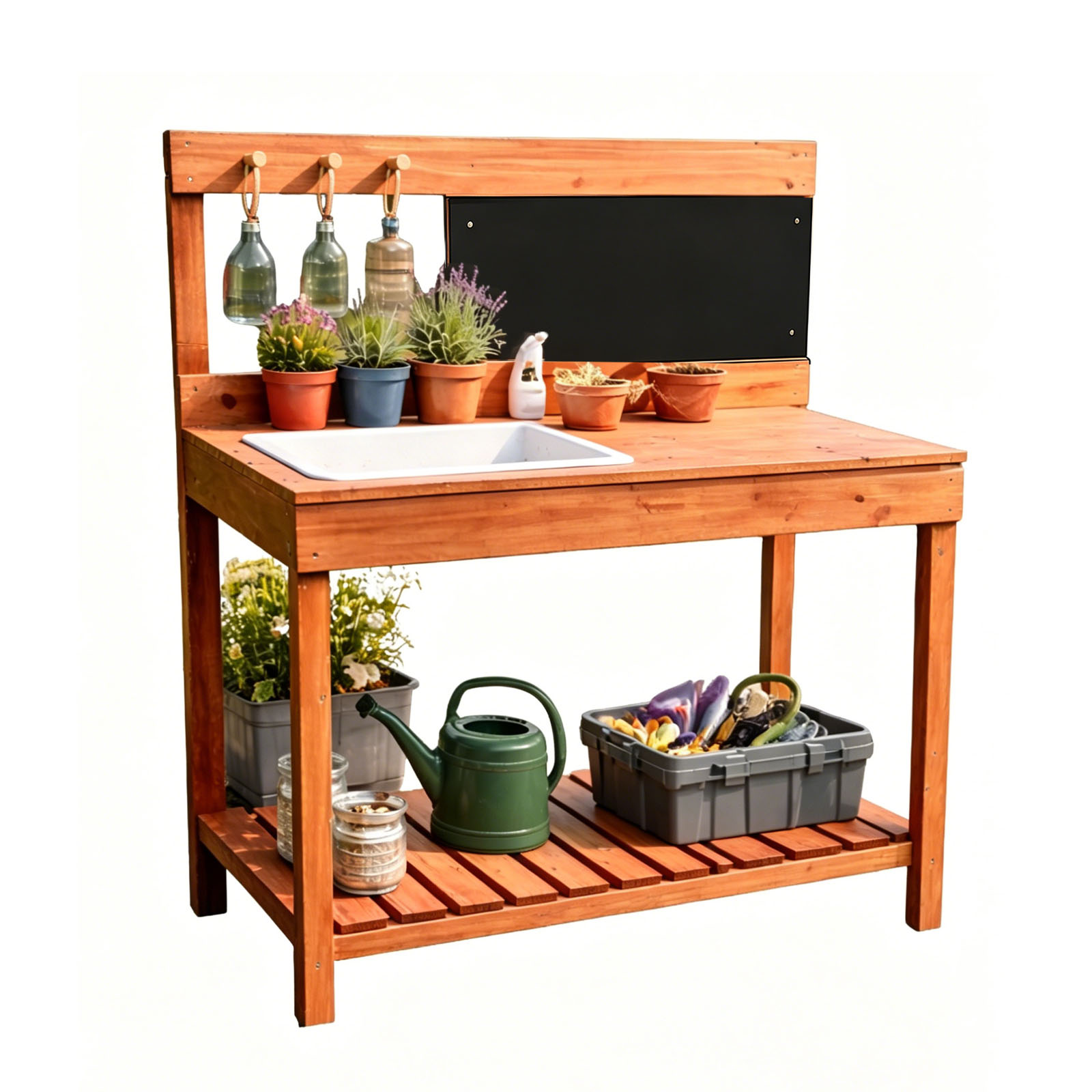 Wooden Potting Benches For Chi - đánh giá và giá Gardening Tools For Kids