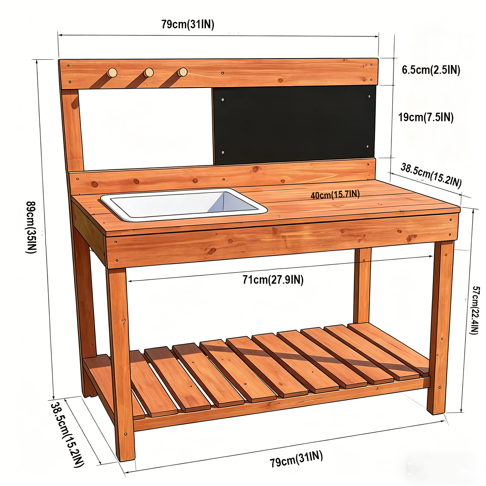 Wooden Potting Benches For Chi - đánh giá và giá Gardening Tools For Kids