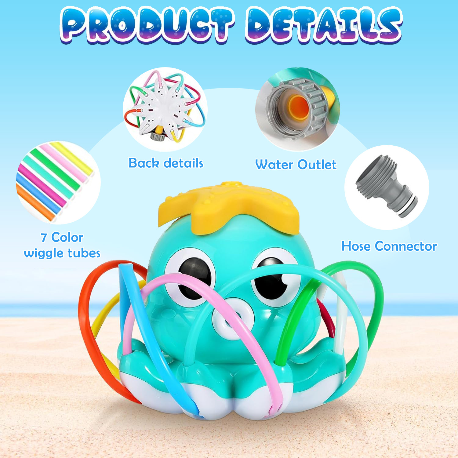 Octopus Sprinkler Water Spray  - đánh giá và giá Gardening Tools For Kids
