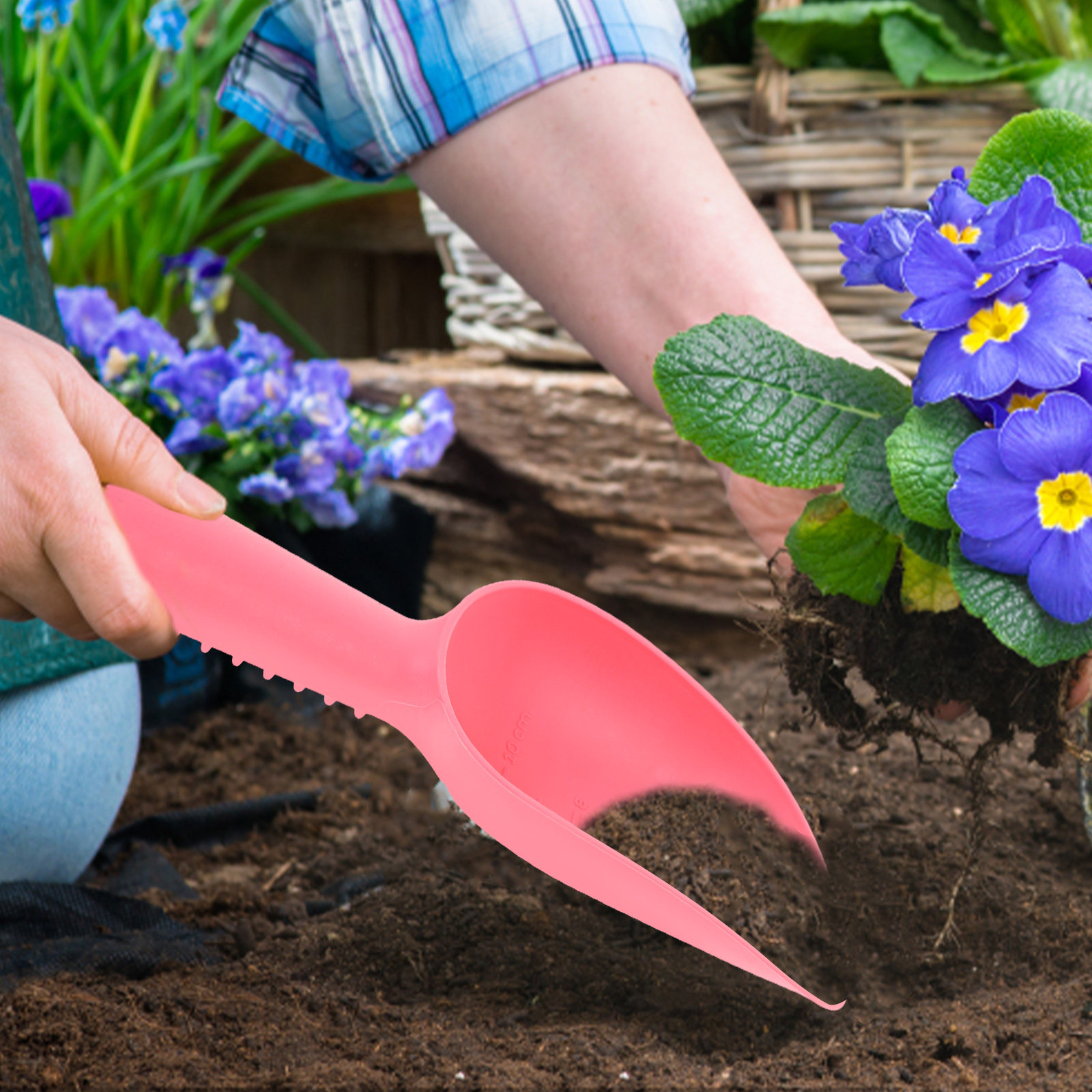 2Pcs Plastic Garden Scoop Hand - đánh giá và giá Gardening Tools Trowel